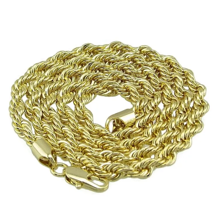14K Gold Plated Rope Chain Necklace 5mm x 24 Inch Bling Cartel Admin Necklaces 14K Gold Plated Rope Chain Necklace 5mm x 24 Inch Bling Cartel Admin Necklaces