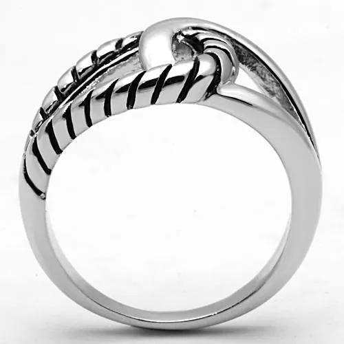 3W310 Rhodium Brass Ring with Epoxy in Jet Alamode Rings