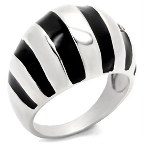 Alamode Rings 30914 HighPolished 925 Sterling Silver Ring with Epoxy in Jet Alamode Rings 30914 HighPolished 925 Sterling Silver Ring with Epoxy in Jet