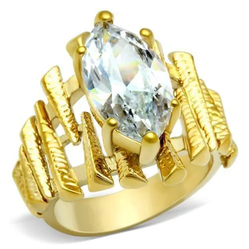 Alamode Rings GL080 IP GoldIon Plating Brass Ring with AAA Grade CZ in Clear Alamode Rings GL080 IP GoldIon Plating Brass Ring with AAA Grade CZ in Clear