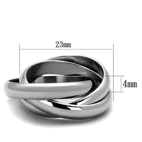 Alamode Rings TK1669 High polished no plating Stainless Steel Ring with No Stone