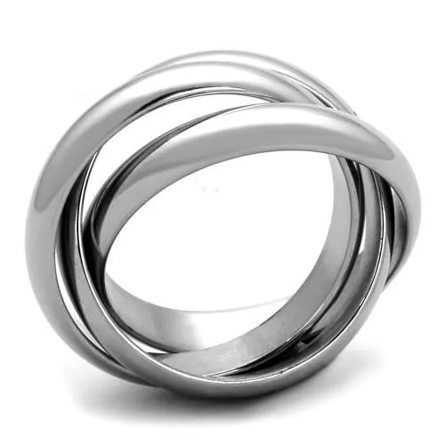 Alamode Rings TK1669 High polished no plating Stainless Steel Ring with No Stone