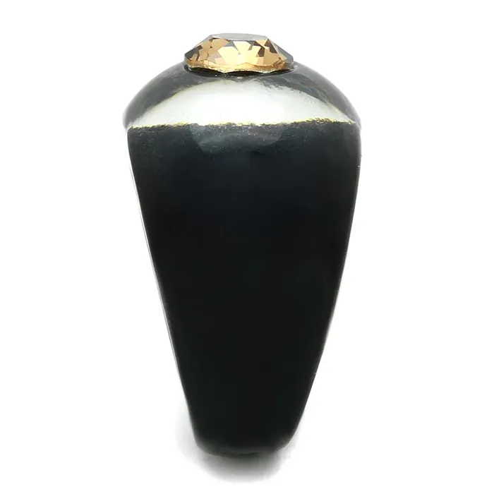 Alamode VL115 Resin Ring with Top Grade Crystal in Light Smoked Rings