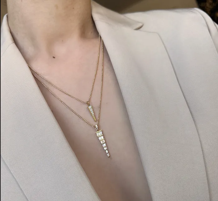 anitako LARGE BAGUETTE DAGGER NECKLACE Necklaces
