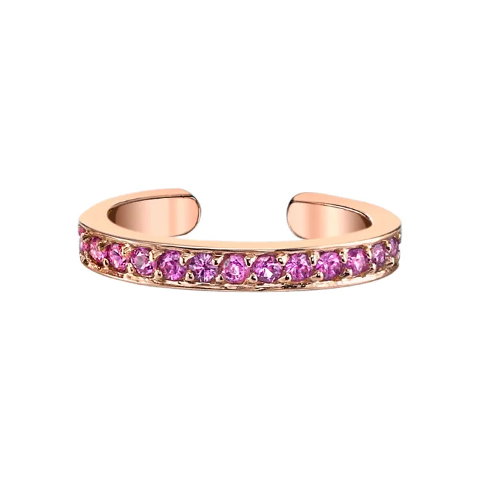 anitako SINGLE ROW PINK SAPPHIRE EAR CUFF Earrings