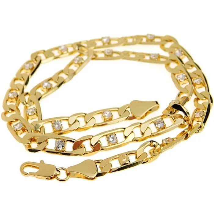Bling Cartel Admin Figaro Link Iced Gold Finish Chain Choker Necklace 16 Necklaces Bling Cartel Admin Figaro Link Iced Gold Finish Chain Choker Necklace 16 Necklaces