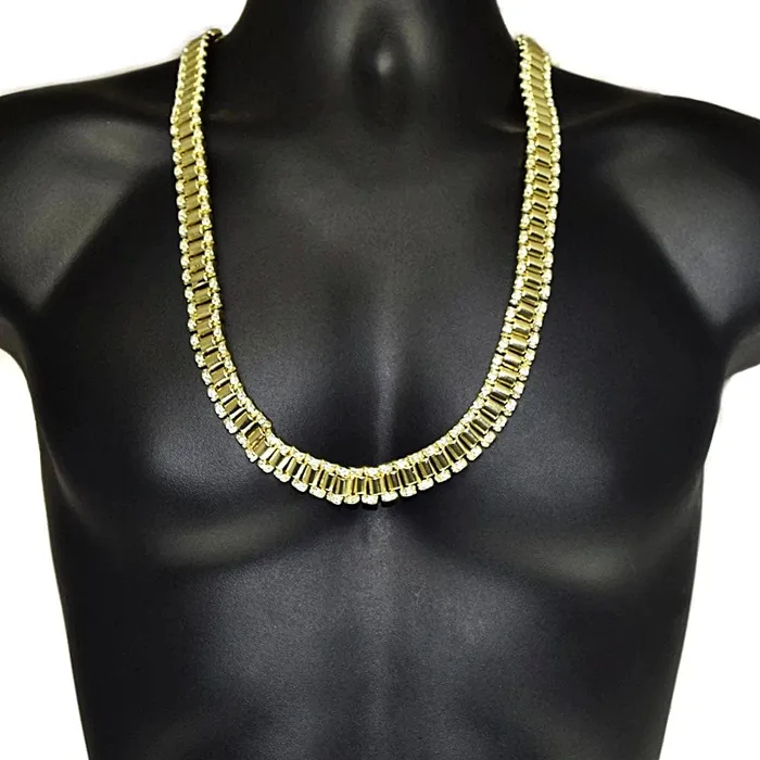 Bling Cartel Admin Necklaces 30 Watch Band Link Gold Finish Chain Necklace