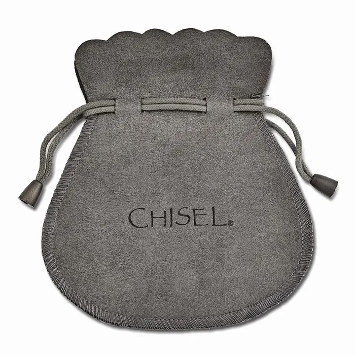 Chisel Earrings Stainless Steel 34mm Diameter Hoop Earrings Chisel Earrings Stainless Steel 34mm Diameter Hoop Earrings