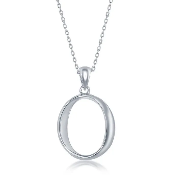 Classic Necklaces Sterling Silver O Pendant