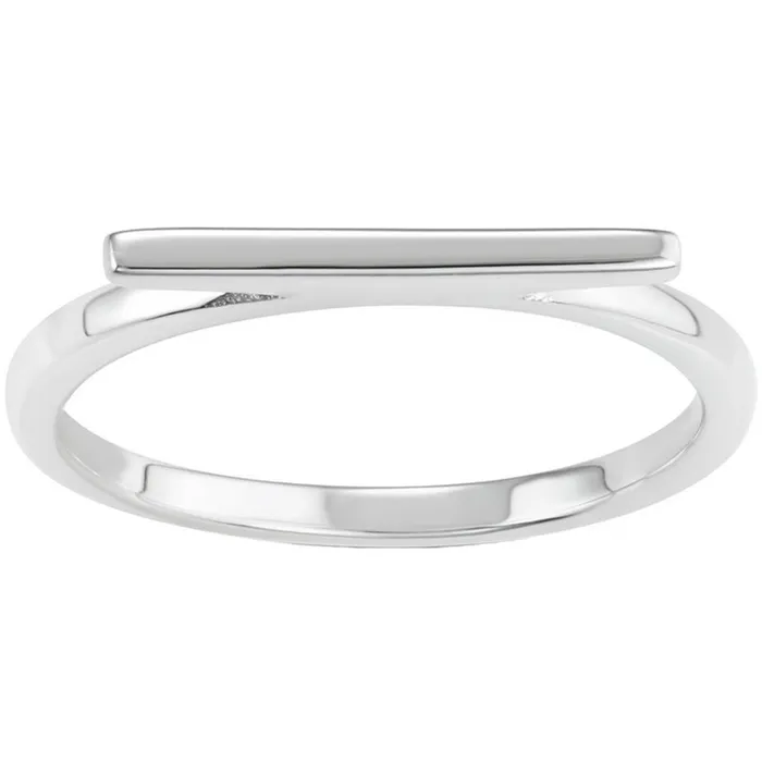 Classic Rings Classic Womens Sterling Silver Bar Design Ring W1623
