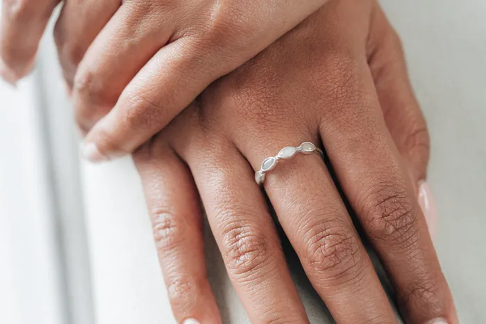 closebymejewelry Rings Four Setting Cremation Ring in Sterling Silver