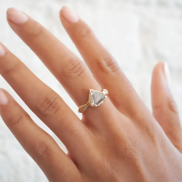 Communion By Joy Rings Star Pyramid Rustic Diamond Ring