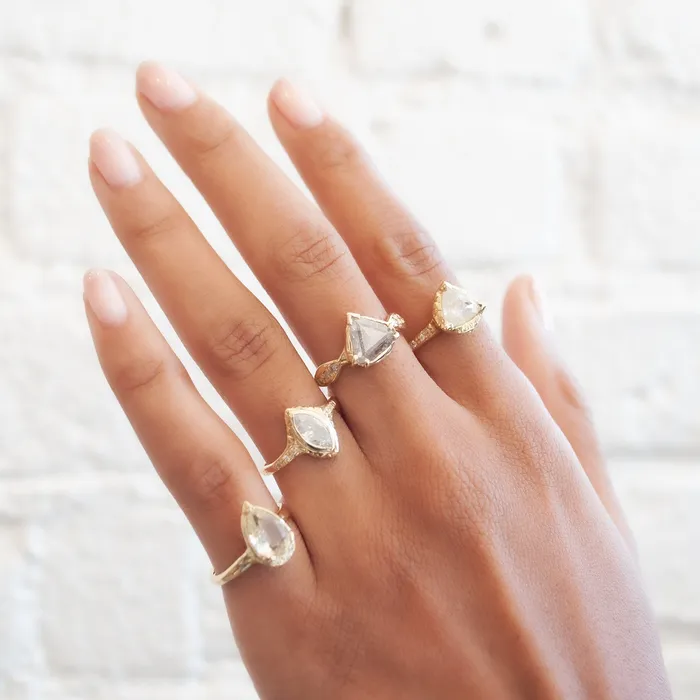 Communion By Joy Rings Star Pyramid Rustic Diamond Ring
