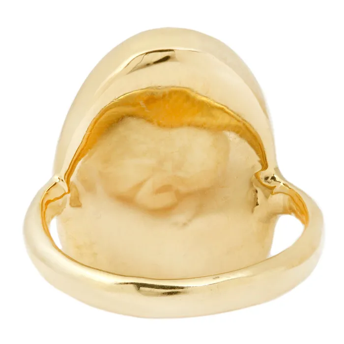 Crown Emerald Slice Ring Lauren Wolf Jewelry Rings
