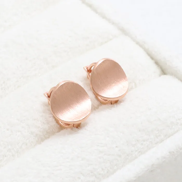 Curved Circle Huggie Earrings from J Shop Earrings