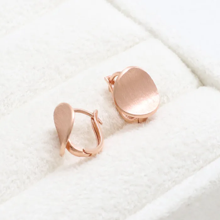Curved Circle Huggie Earrings from J Shop Earrings