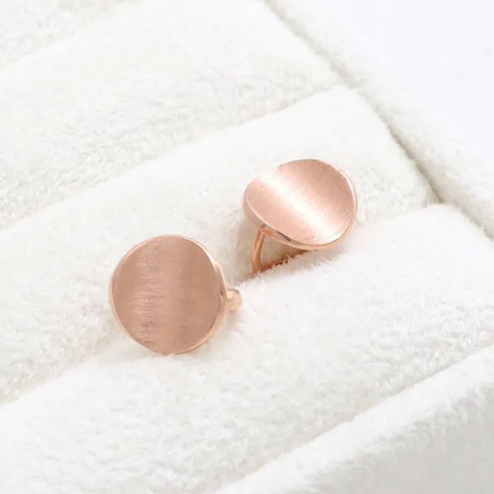 Curved Circle Huggie Earrings from J Shop Earrings