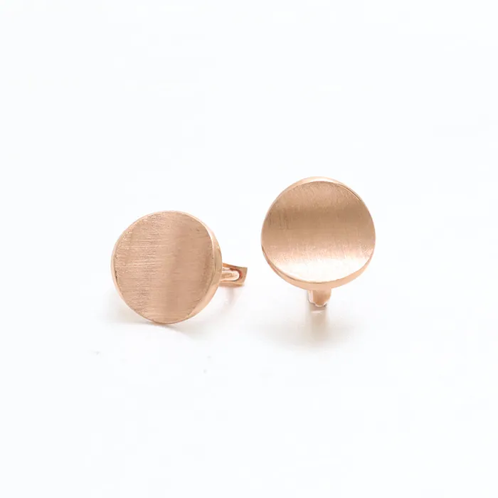 Curved Circle Huggie Earrings from J Shop Earrings