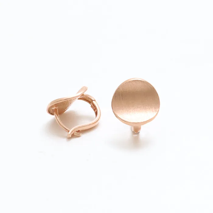 Curved Circle Huggie Earrings from J Shop Earrings