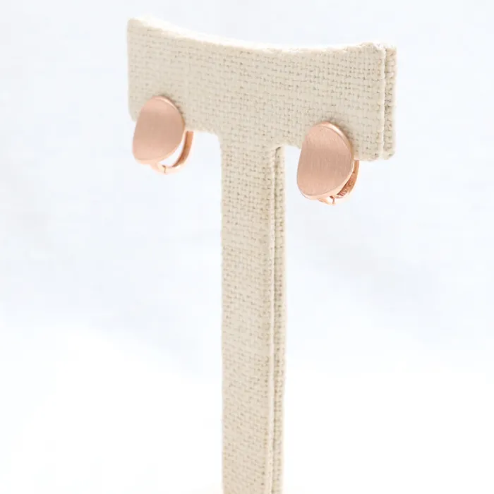 Curved Circle Huggie Earrings from J Shop Earrings