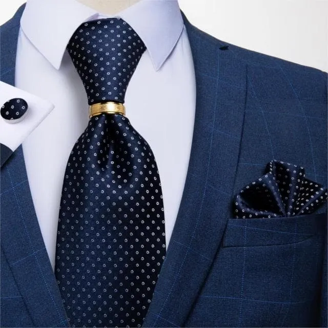 DBG VIP Design Collection Mens Fashion Light Emerald Green Silver Gray Stripes 100 Premium Quality Silk Tie Set Divine Inspiration Styles Earrings