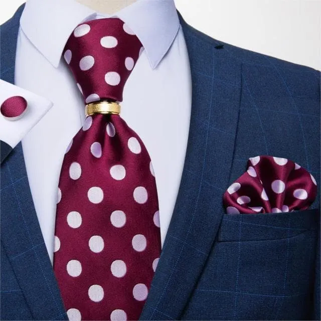 DBG VIP Design Collection Mens Fashion Light Emerald Green Silver Gray Stripes 100 Premium Quality Silk Tie Set Divine Inspiration Styles Earrings