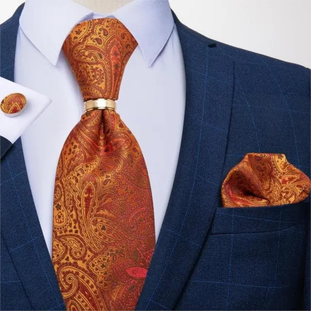 DBG VIP Design Collection Mens Fashion Light Emerald Green Silver Gray Stripes 100 Premium Quality Silk Tie Set Divine Inspiration Styles Earrings