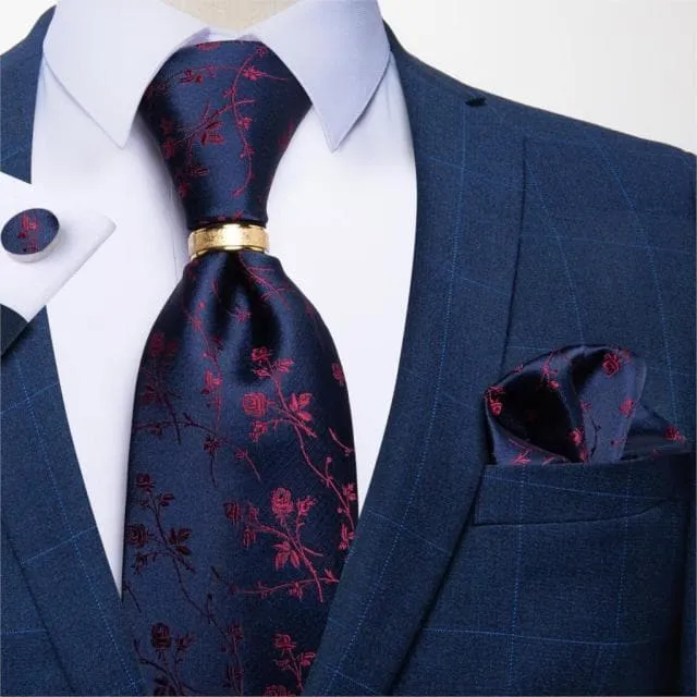 DBG VIP Design Collection Mens Fashion Light Emerald Green Silver Gray Stripes 100 Premium Quality Silk Tie Set Divine Inspiration Styles Earrings