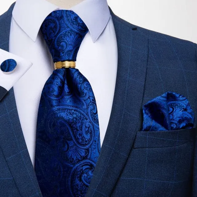 DBG VIP Design Collection Mens Fashion Light Emerald Green Silver Gray Stripes 100 Premium Quality Silk Tie Set Divine Inspiration Styles Earrings