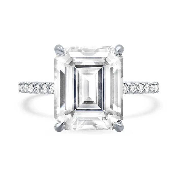 deBebians Dainty Pave Diamond Engagement Ring with Hidden Under Halo Rings deBebians Dainty Pave Diamond Engagement Ring with Hidden Under Halo Rings