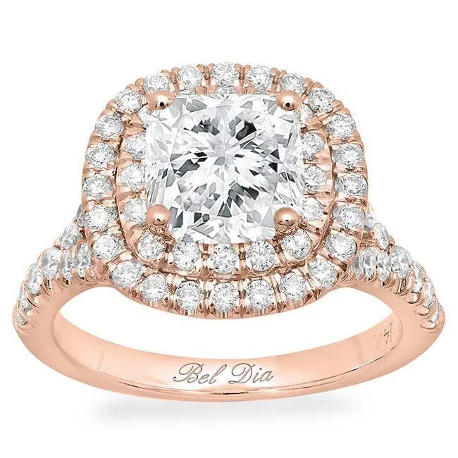 deBebians Rings Double Halo Moissanite Engagement Ring deBebians Rings Double Halo Moissanite Engagement Ring