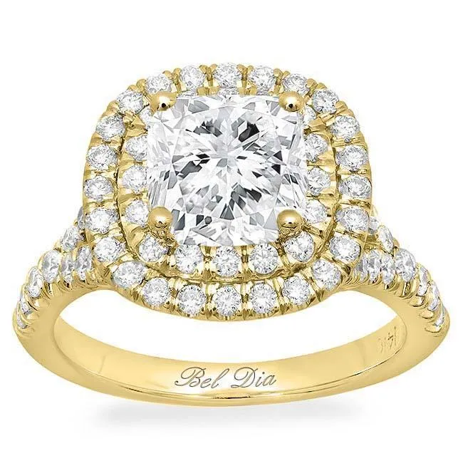 deBebians Rings Double Halo Moissanite Engagement Ring deBebians Rings Double Halo Moissanite Engagement Ring