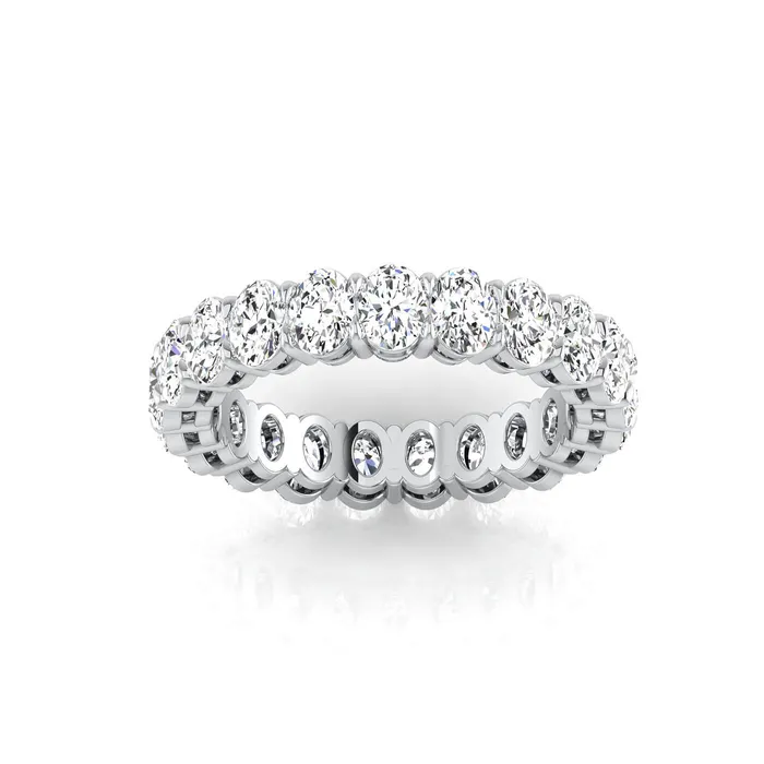 deBebians Rings Oval Lab Grown Diamond Eternity Ring 315cttw