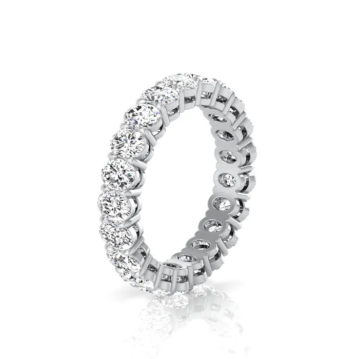 deBebians Rings Oval Lab Grown Diamond Eternity Ring 315cttw