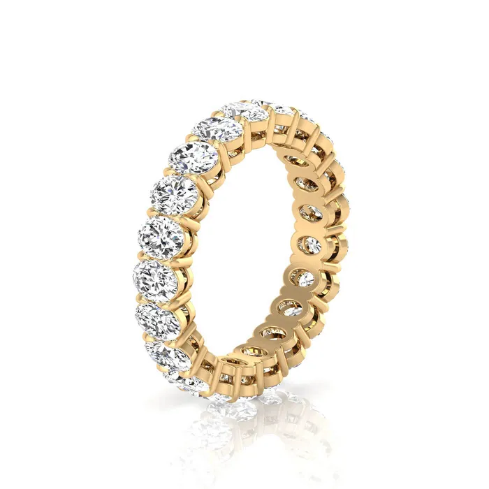 deBebians Rings Oval Lab Grown Diamond Eternity Ring 315cttw