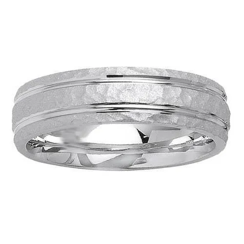 deBebians Rings Platinum Ring for Men in 6mm Comfort Fit PT950