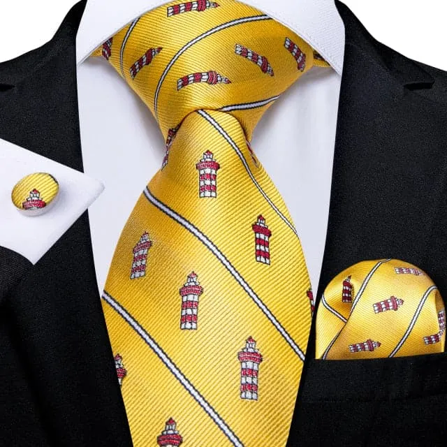 Divine Inspiration Styles Rings DBG VIP Design Collection Mens Fashion Golden Yellow 100 Premium Quality Silk Ties