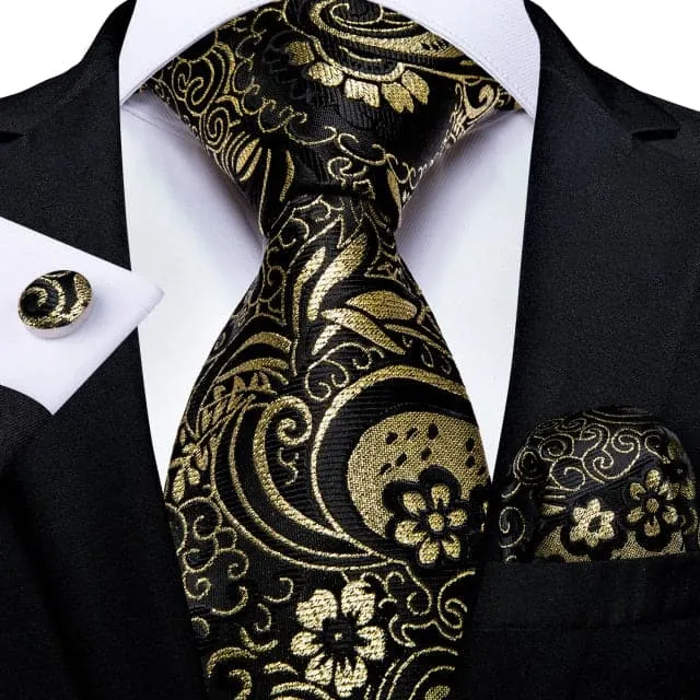 Divine Inspiration Styles Rings DBG VIP Design Collection Mens Fashion Golden Yellow 100 Premium Quality Silk Ties