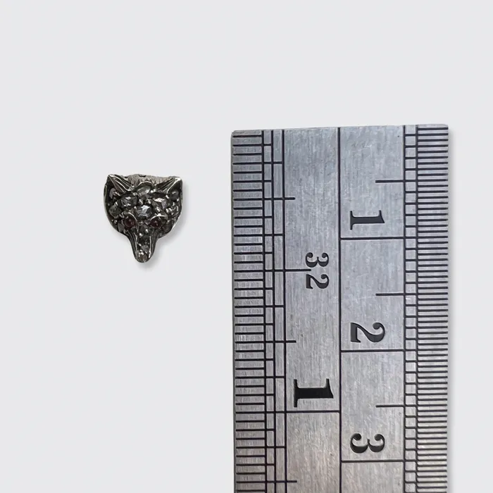 Earrings 21stfinds RoseCut Diamond Fox Earring Stickpin Conversion
