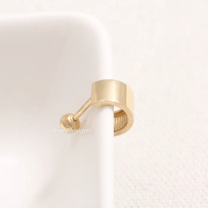 Earrings 5mm Wide Flat Tube Ear Piercing from J Shop