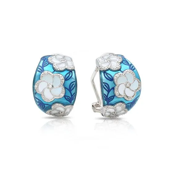 Earrings Belle Etoile Pomelia Earrings Sea Blue White Belle Etoile