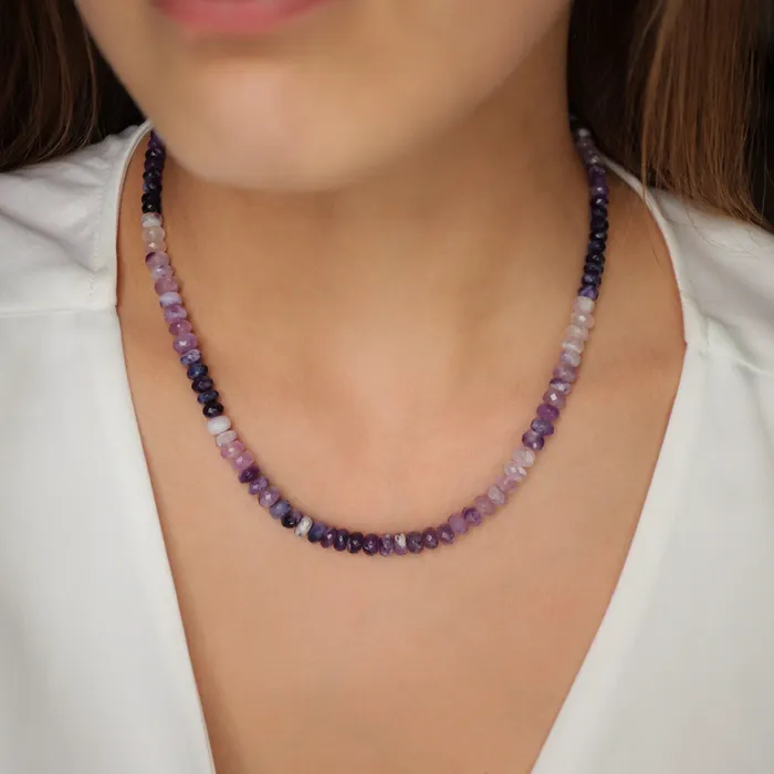 Earthly Abundance Necklaces Purple Tiffany Opal Necklace