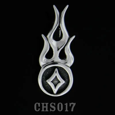 Flamed Diamond Charm DCJ Charm Necklaces