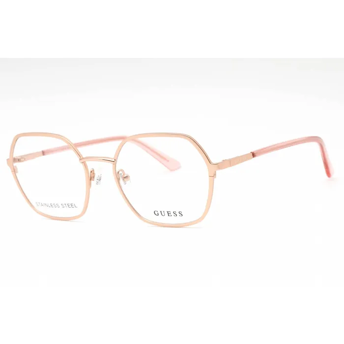 GUESS Earrings Guess Womens Eyeglasses Matte Rose Gold Metal Geometric Full Rim Frame GU2912 029 GUESS Earrings Guess Womens Eyeglasses Matte Rose Gold Metal Geometric Full Rim Frame GU2912 029