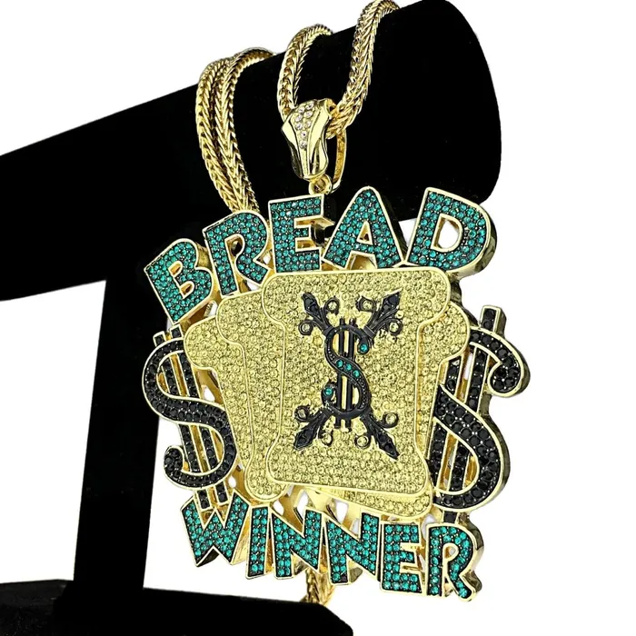 Huge Bread Winner Gold Finish Franco Chain 36 Necklace Bling Cartel Admin Necklaces