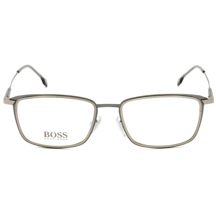Hugo Boss Rings Hugo Boss Mens Eyeglasses Clear Demo Lens Rectangular Frame BOSS 1197 0R81 00
