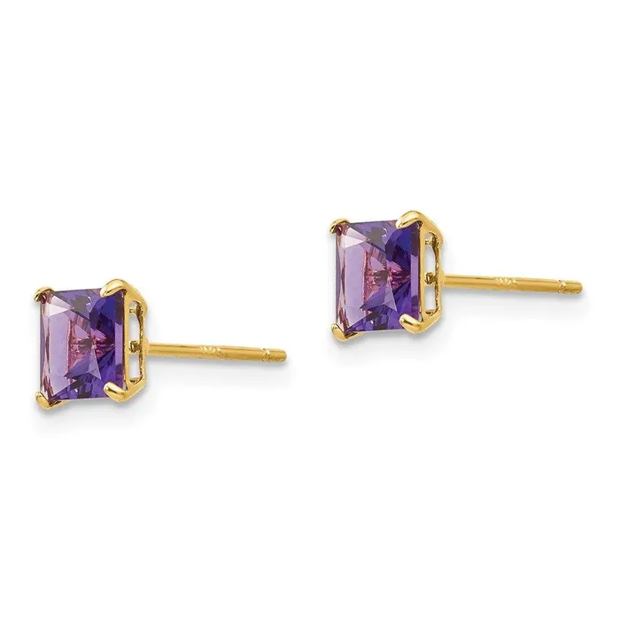 Jewelry Earrings Madi K Kids 14k Amethyst 5mm Square Post Earrings Jewelry Earrings Madi K Kids 14k Amethyst 5mm Square Post Earrings