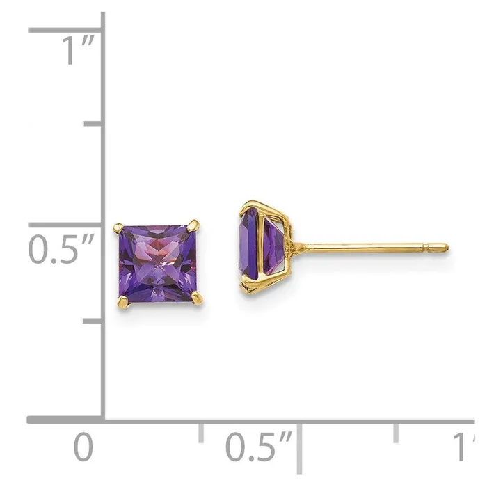 Jewelry Earrings Madi K Kids 14k Amethyst 5mm Square Post Earrings Jewelry Earrings Madi K Kids 14k Amethyst 5mm Square Post Earrings