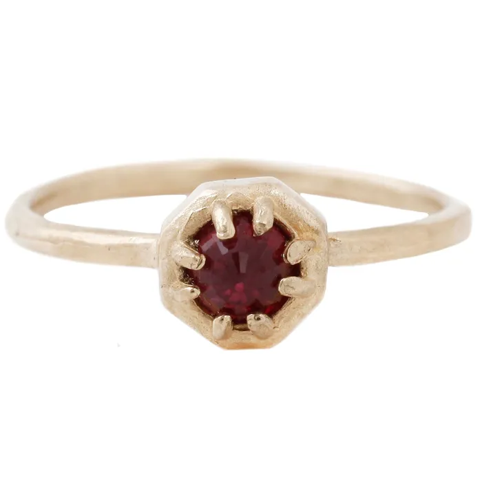 Lauren Wolf Jewelry Tiny Ruby Ring Rings