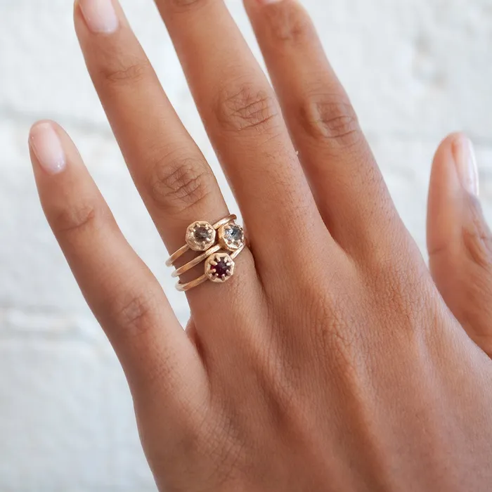 Lauren Wolf Jewelry Tiny Ruby Ring Rings
